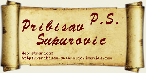 Pribisav Supurović vizit kartica